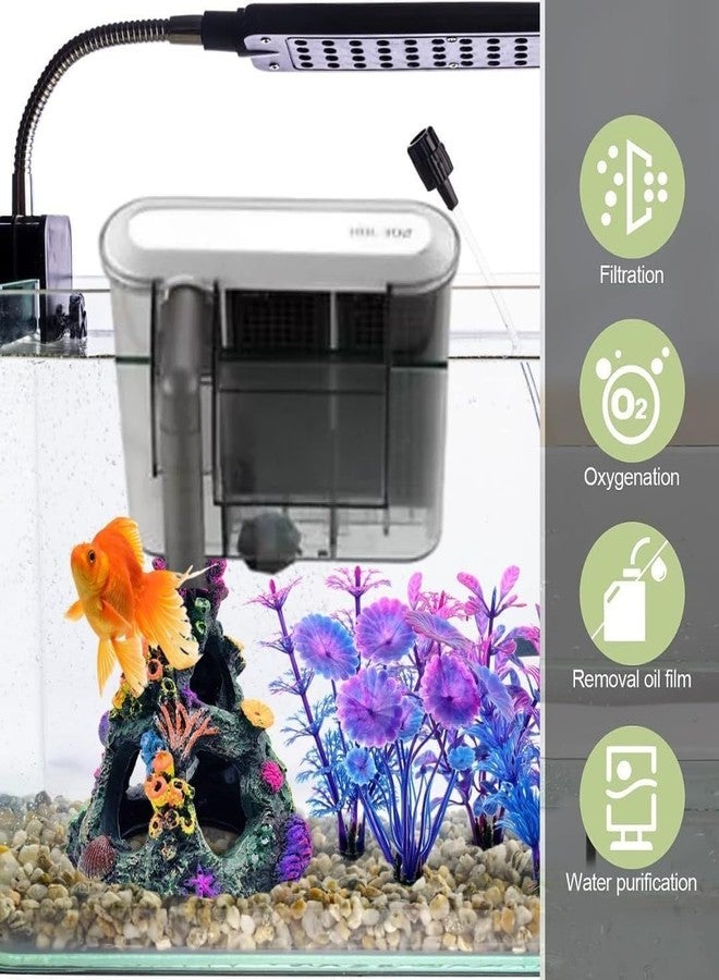 VAYINATO® HBL Series High Efficiency Filtration System Hang On Filter for Aquarium Fish Tank Suitable for Both Fresh and Salt Water (HBL-302 | 3W | 350L/H) by Petzlifeworld - Image 2